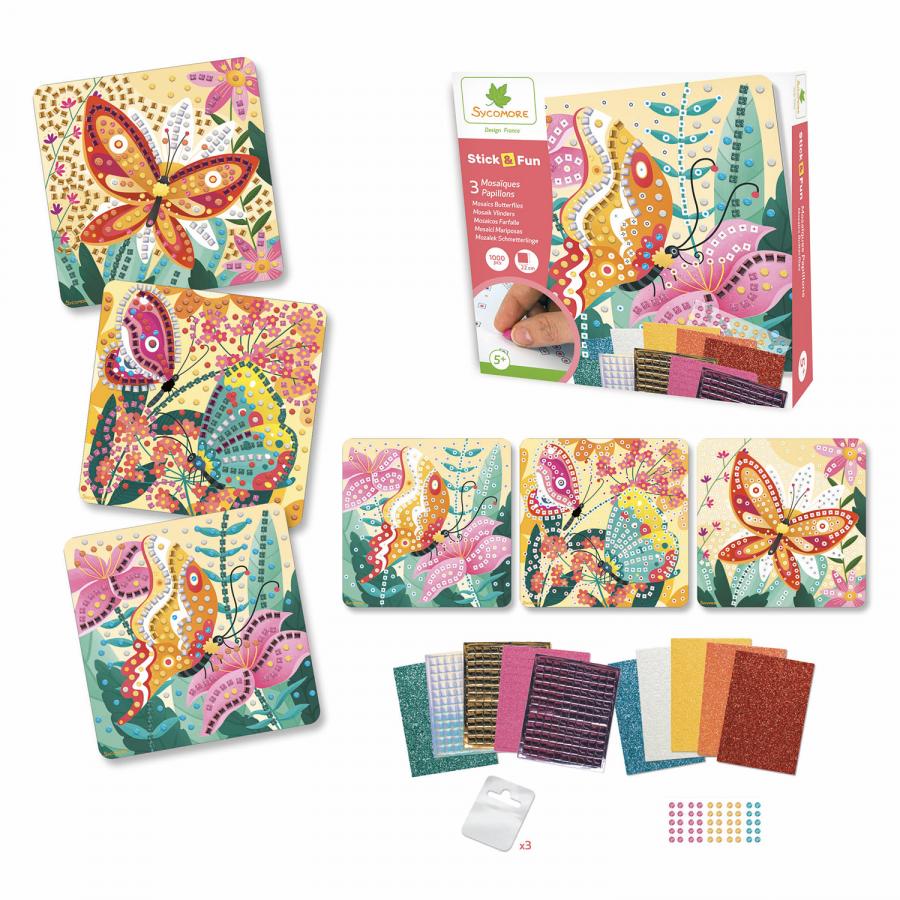Stick N Fun - Pm Mosaiques Papillons