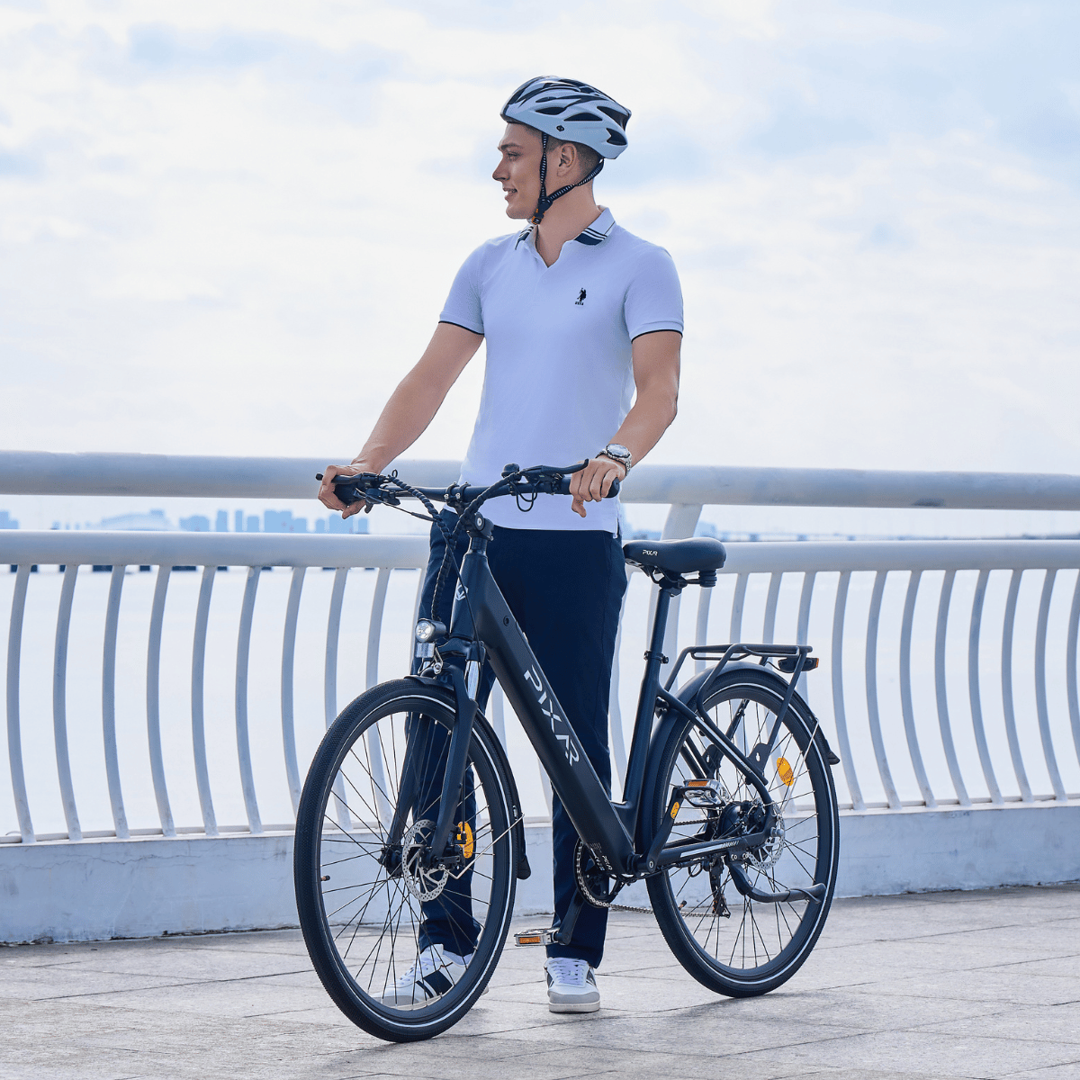 Vélo Électrique Pixar City1, 36 V, 250 W, 10,4 Ah, Noir