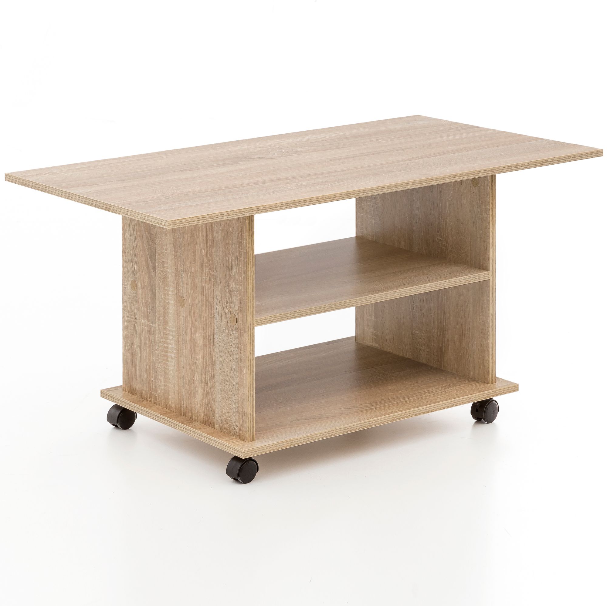 Wohnling Table Basse Table Basse Avec Table Et Roulettes 95 X 51 X 54,5 Cm