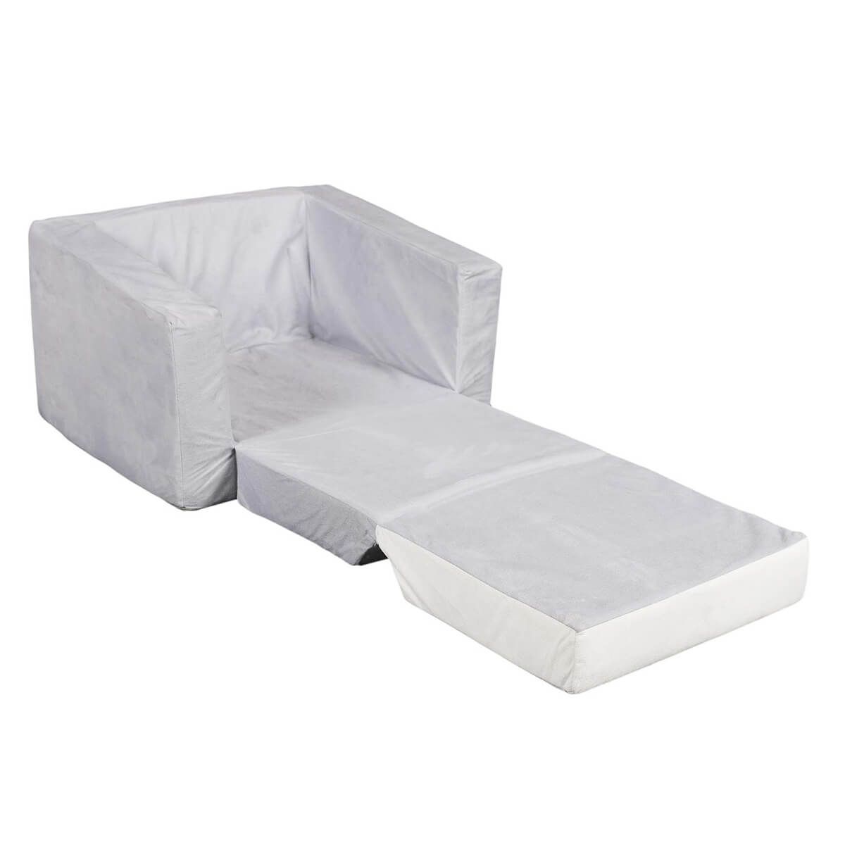 Pouf Enfant Knorrtoys Motif étoiles Blanc - Housse Coton Lavable, Rembourrage Billes Polystyrène