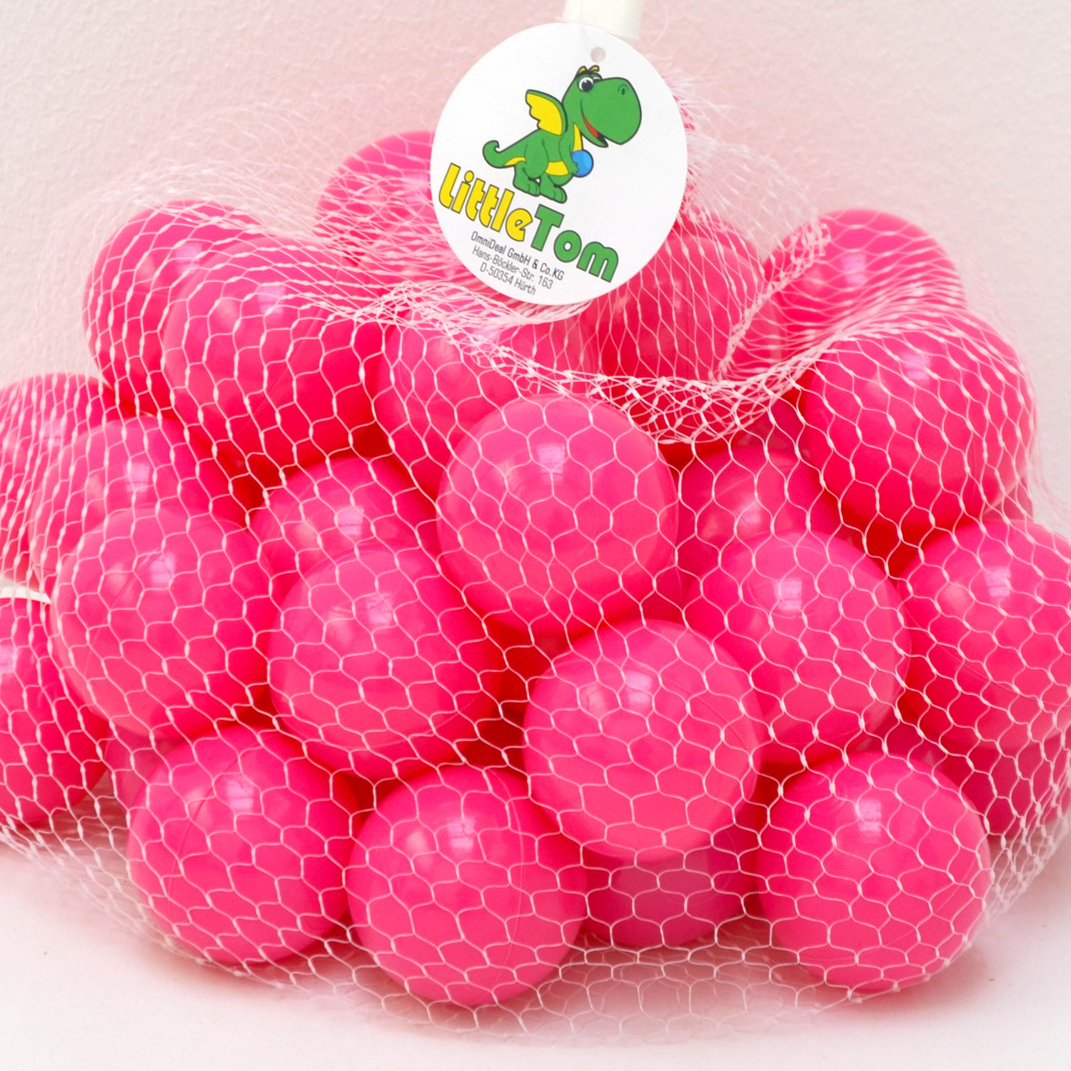 Littletom 50 Boules En Pe 5,5cm De Diamètre Pour Remplir Piscine Bébé Rose