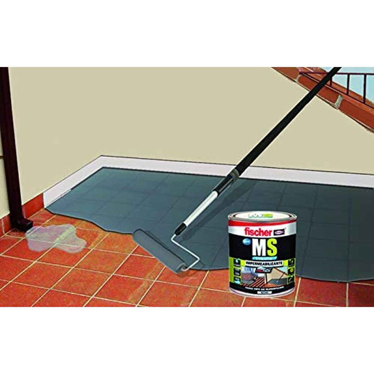 Imperméabilisation Fischer Ms 534615 Gris 1 Kg