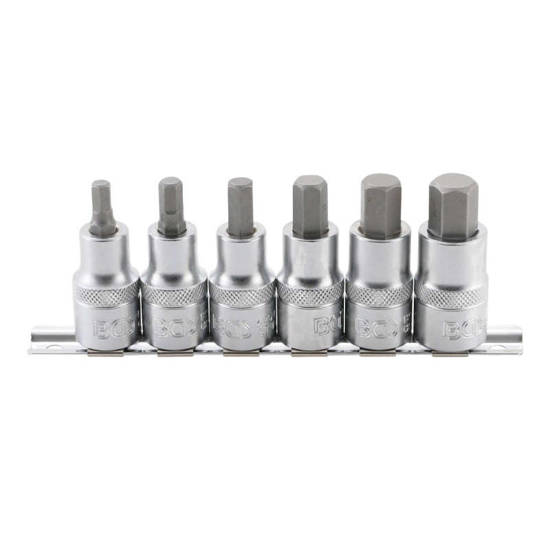 Jeu De Douilles À Embouts Bgs Technic - 12,5mm (1/2") - Six Pans Intérieurs 6/14mm -
