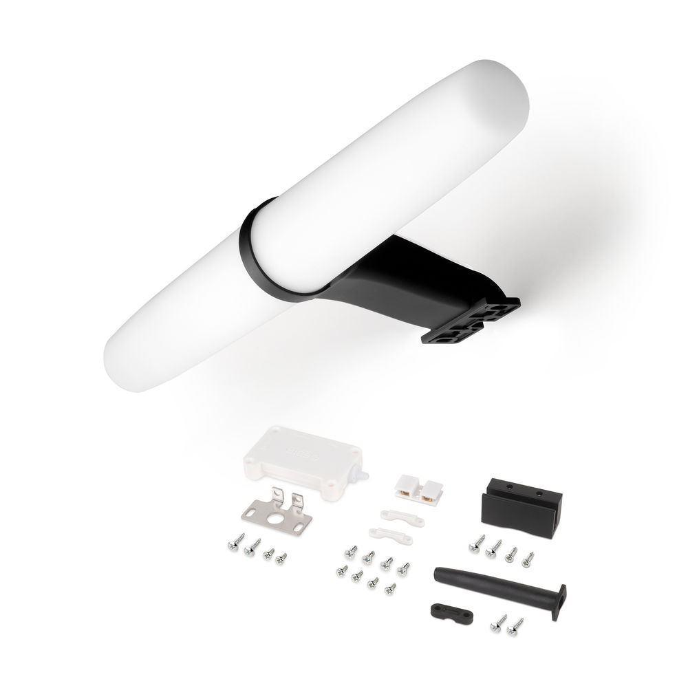 Spot Led Pour Miroir De Salle De Bain Gemini (ac 230v 50hz), Peint En Noir