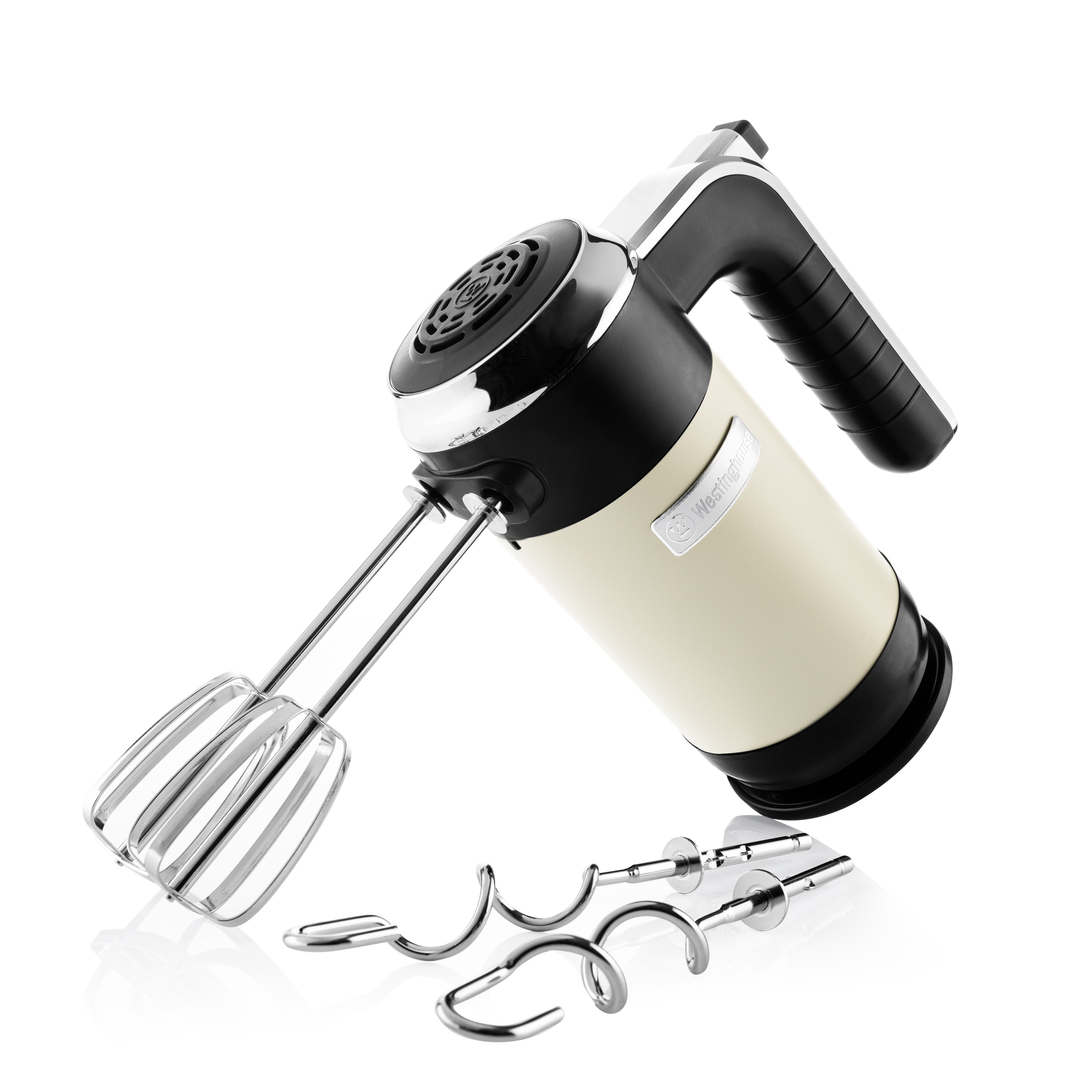 Westinghouse - Retro - Batteur À Main - Avec Fouet Et Crochets À Pâte - 350w - Blanc