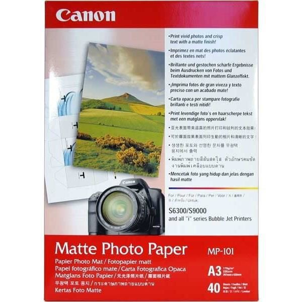 Canon Papier Photo A3 Mp-101 Mat 170gr 40 Feuilles