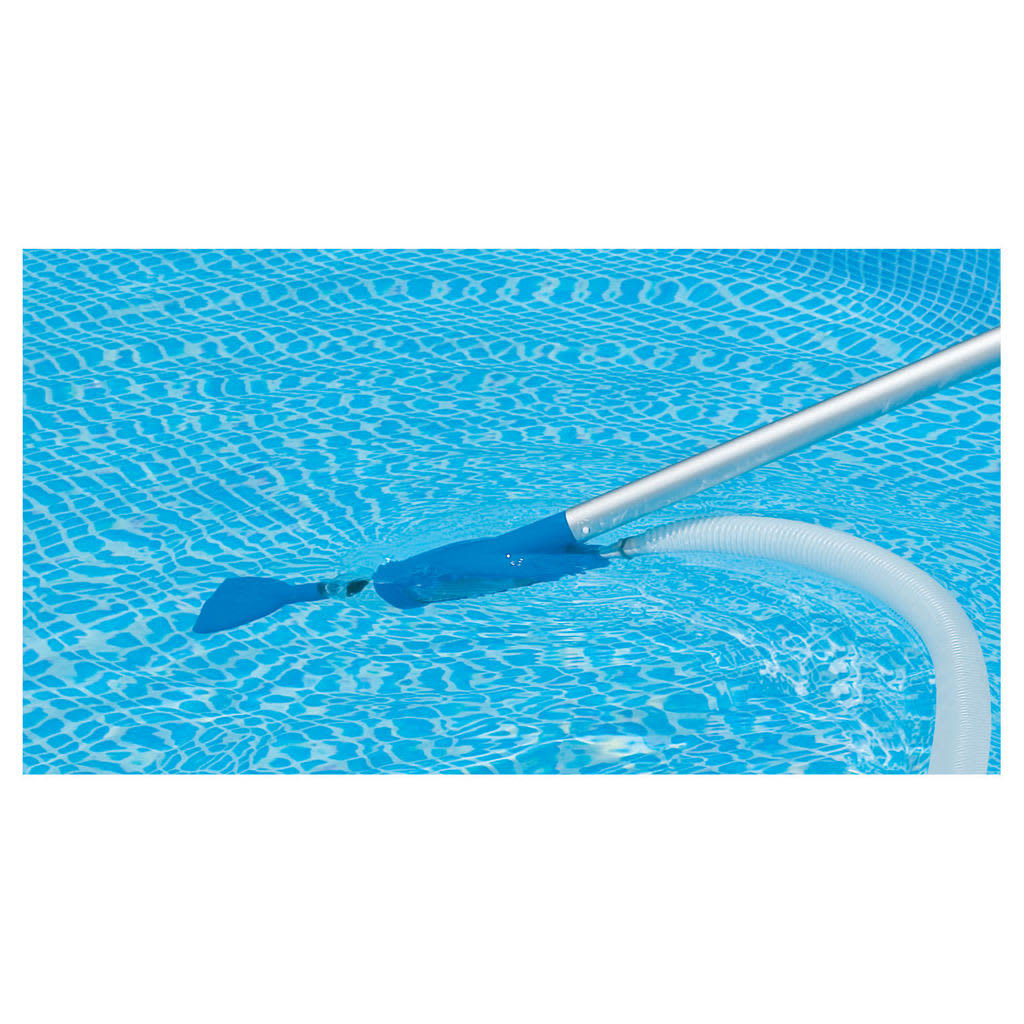 Kit De Nettoyage Piscine Intex Deluxe 5 Pièces - Télescopique, épuisette, Aspirateur