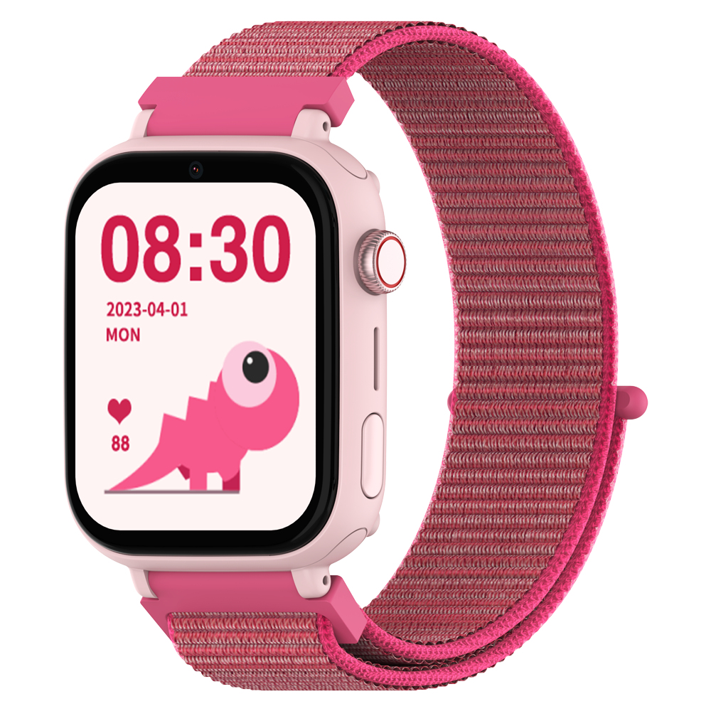 DCU Tecnologic Smartwatch KIDS PRO GPS e videochiamata cinturino in tessuto rosa/rosa