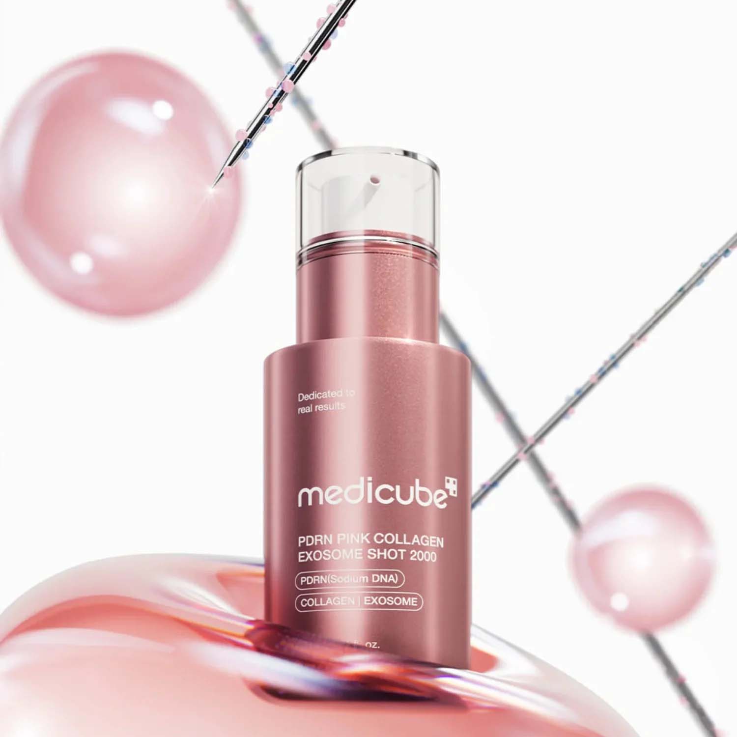 Detail séra MEDICUBE PDRN Pink Collagen Exosome Shot Serum 2000