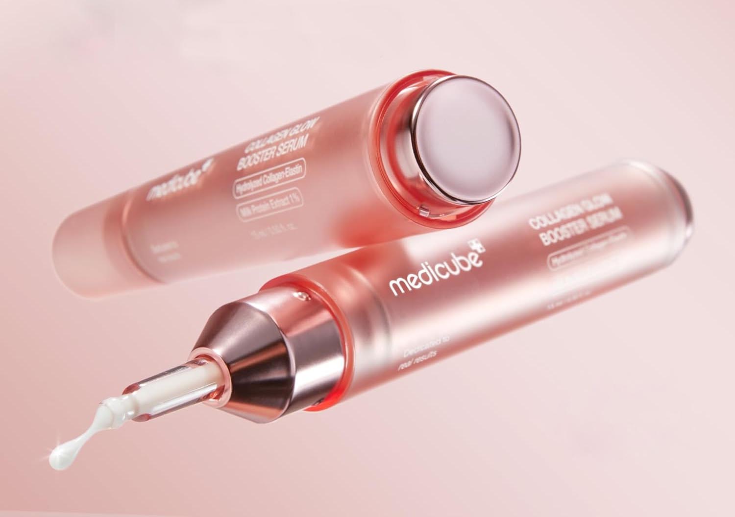Aplikácia Medicube Collagen Glow Booster Serum na pleť