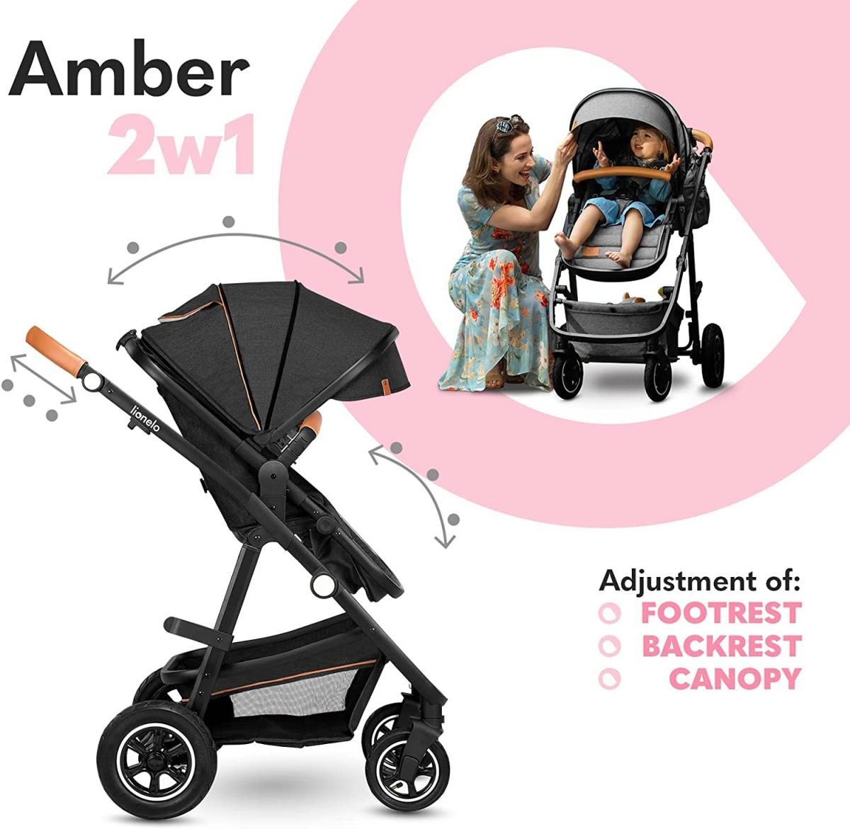 Poussette Multifonction  Amber 2en1