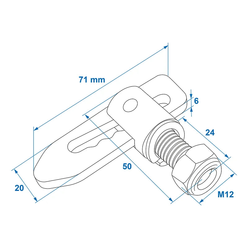 Fermeture Culbuteur Vissable 2 Pièces Dans Blister