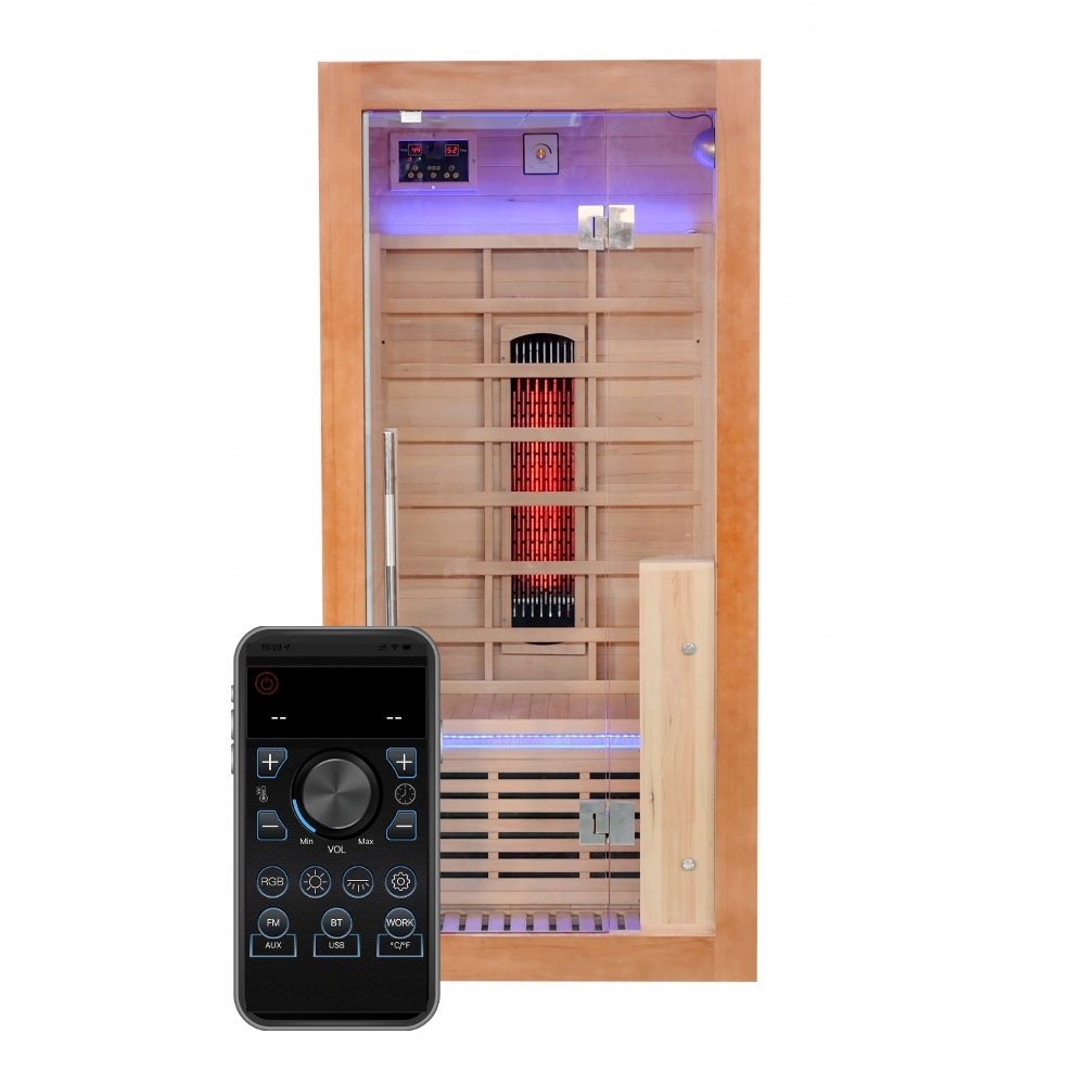 Infrasauna Belatrix Braga 1 Lux – pohľad na kabínu