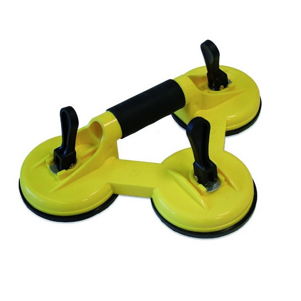 Triple Ventouses Avec Poignée Anti-dérapant Capacité 160 Kg 50545 Metrica