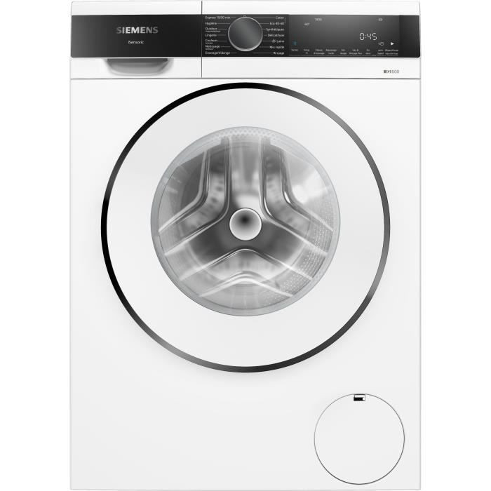 image: Image: Lave-linge Hublot Siemens Wg44g200fr Iq500 - 9 Kg - Induction - L59,8cm - 1400 Trs/min - Blanc