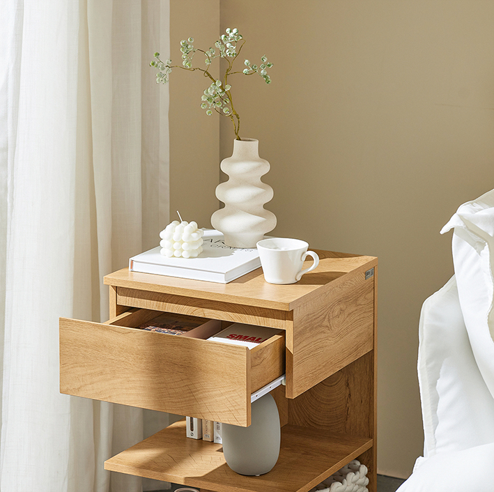 Table De Chevet Naturel Fbt49-n