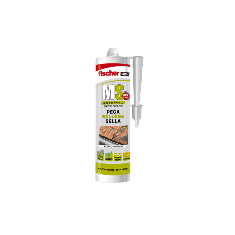 image: Image: Mastic D'étanchéité Adhésive Fischer - Blanc - 290 Ml - 96001