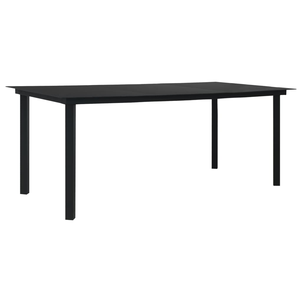 Salon De Jardin 7 Pcs Rotin Pvc Noir