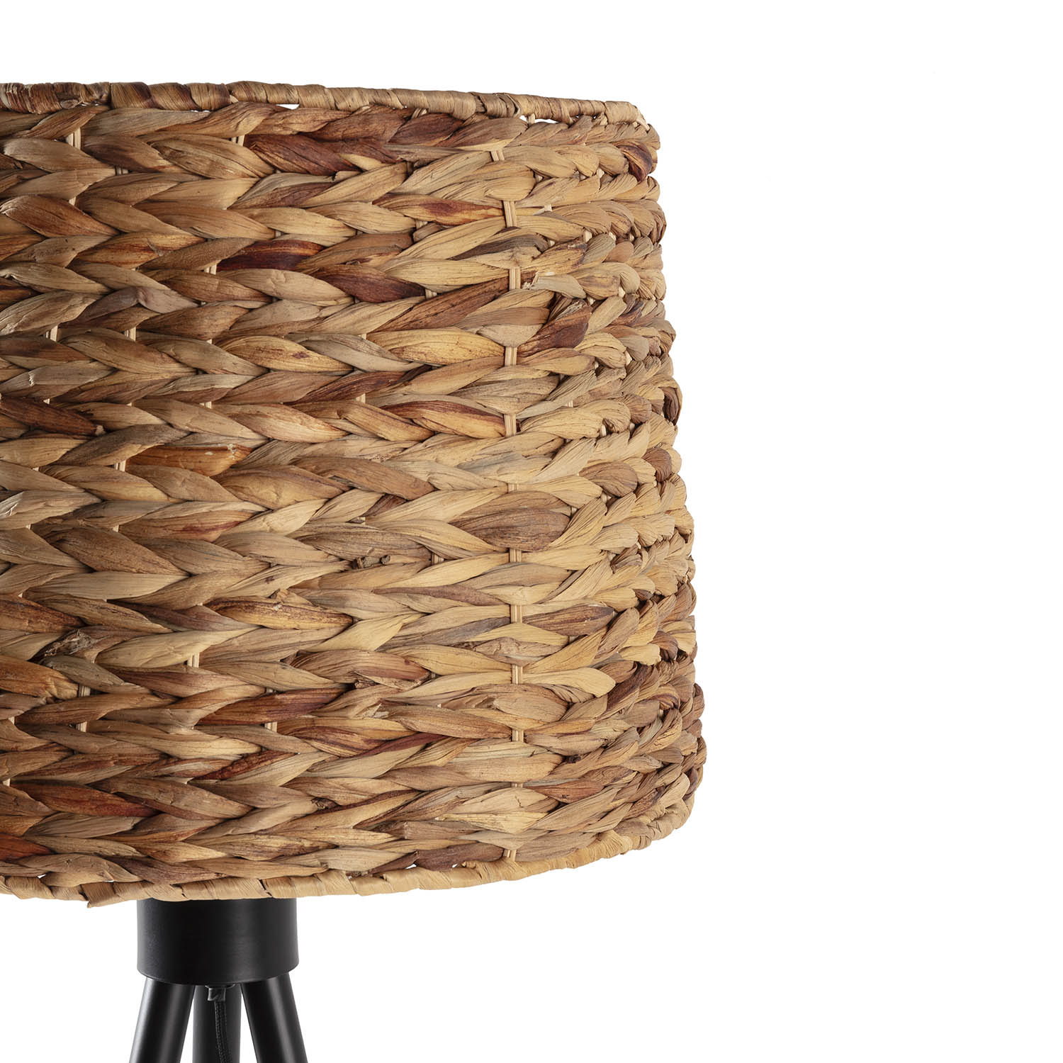 Lampadaire Kiomi En Jonc De Mer Et Métal, Hauteur 144 Cm