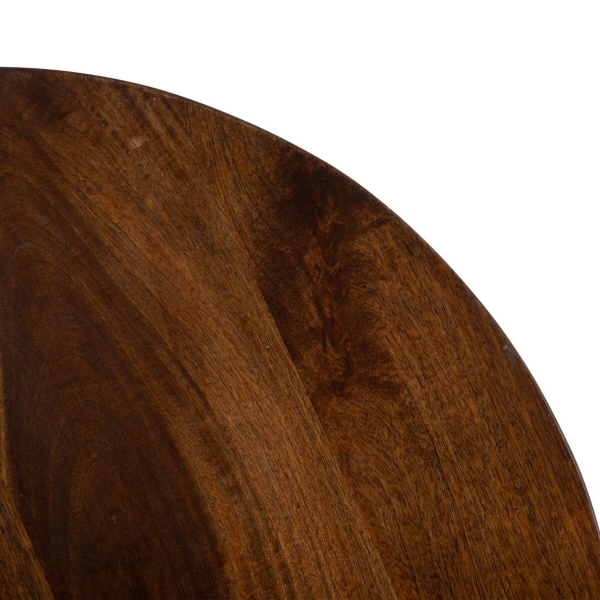 Table D'appoint 66 X 66 X 78 Cm Doré Bois Marron Fer