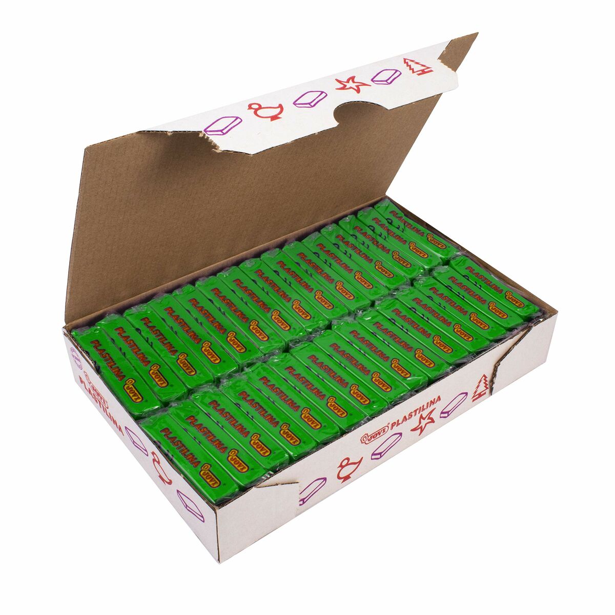 Pâte À Modeler Jovi Vert Clair (30 Unités)