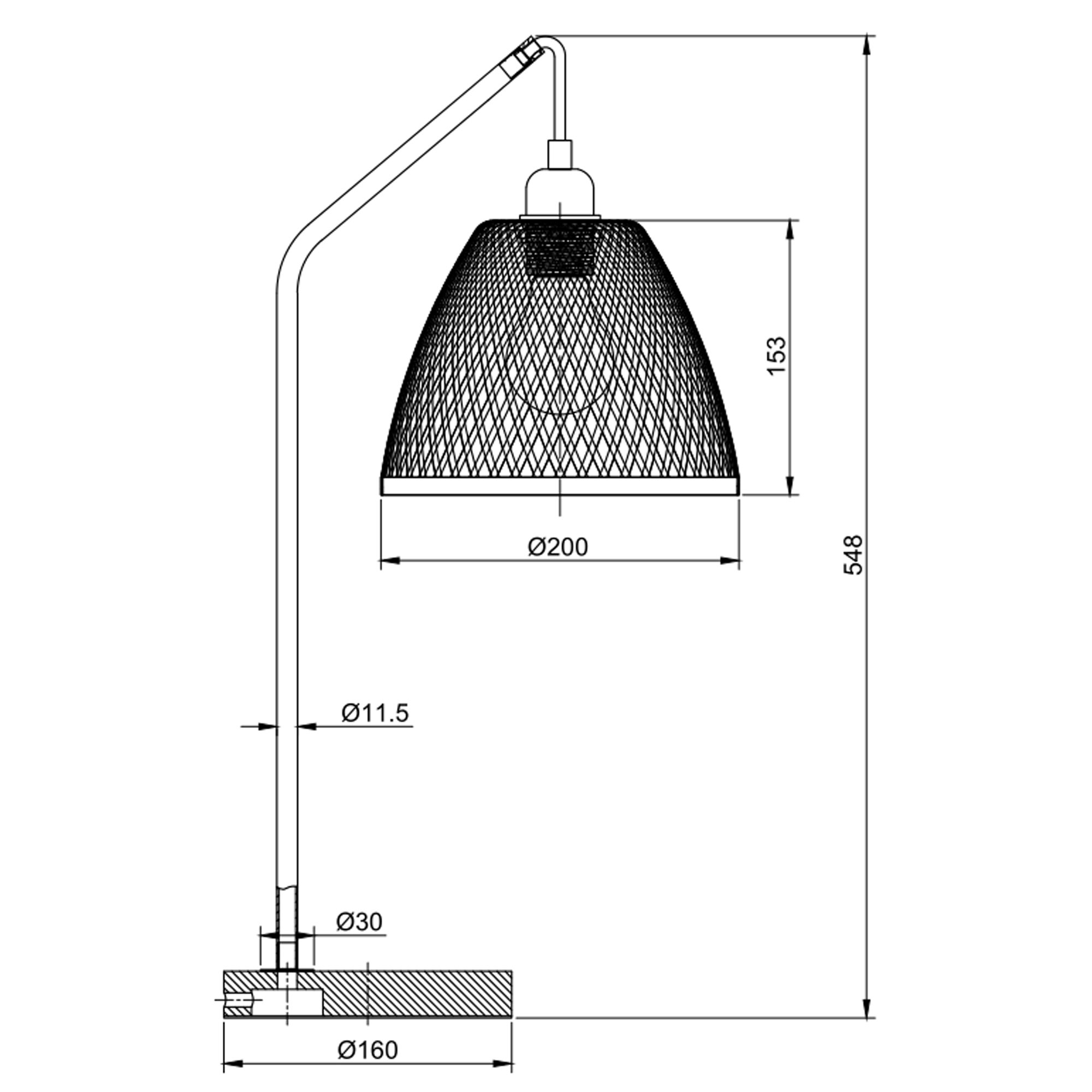 Lampe À Poser Sakura En Bamboo, Diamètre 55 Cm