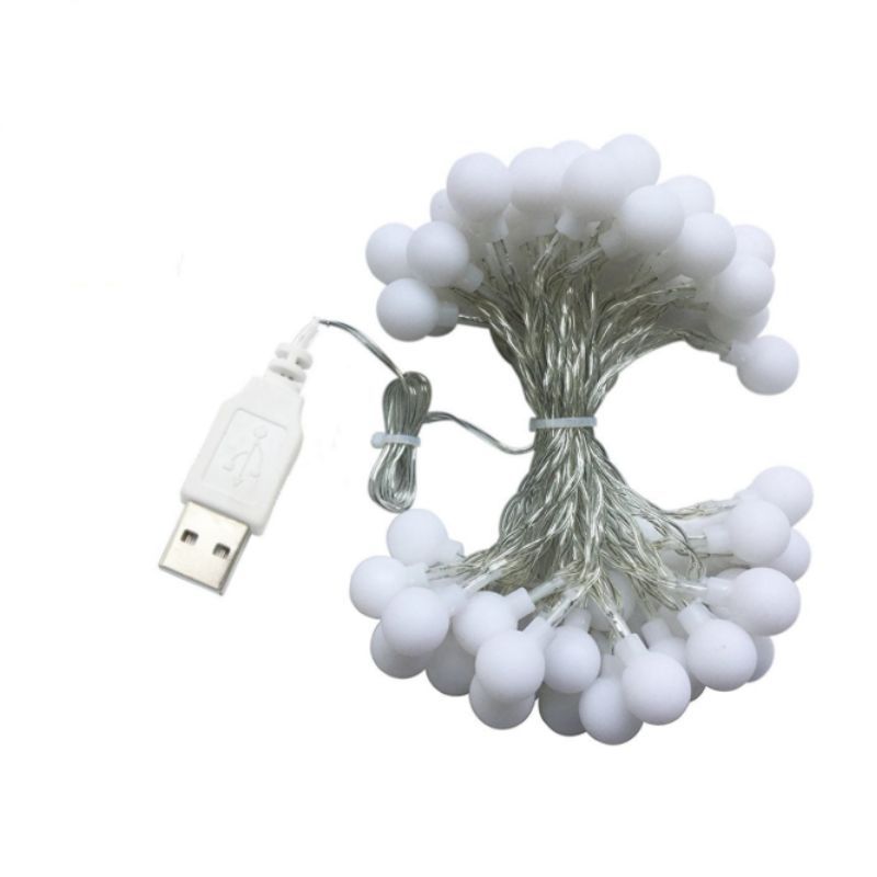 Litehouse Shatterproof USB 100LED Pearl String Lights Multicolor - 10m