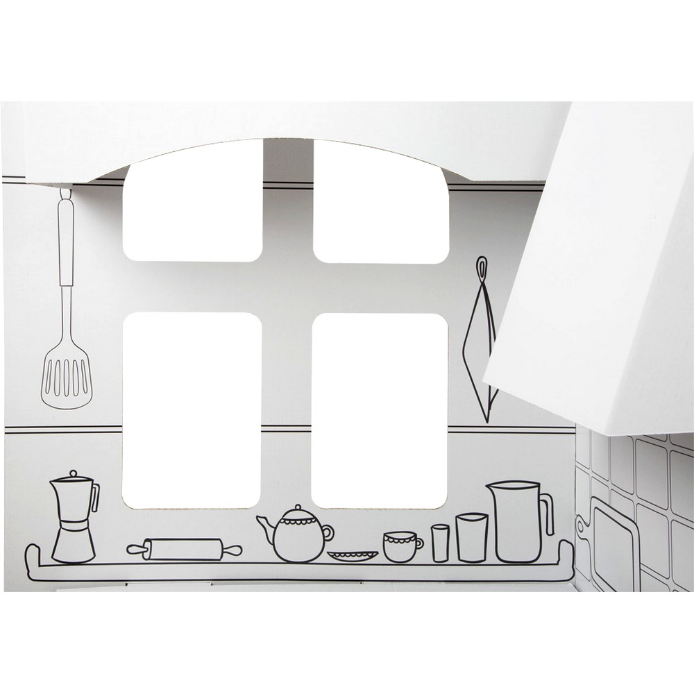 Maison De Jeux En Carton Buddy Baby PaintHome - À Peindre Et Assembler | Pour Enfants 2-3 Ans