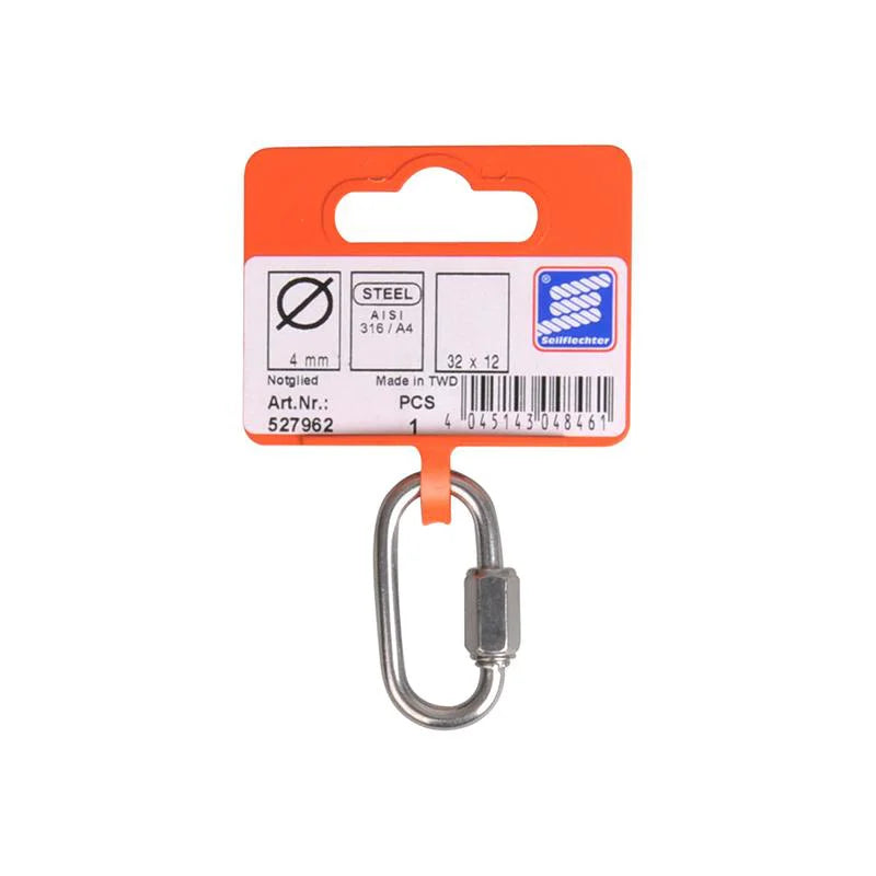 Maillon 4x32mm, A4 Rvs Aisi 316