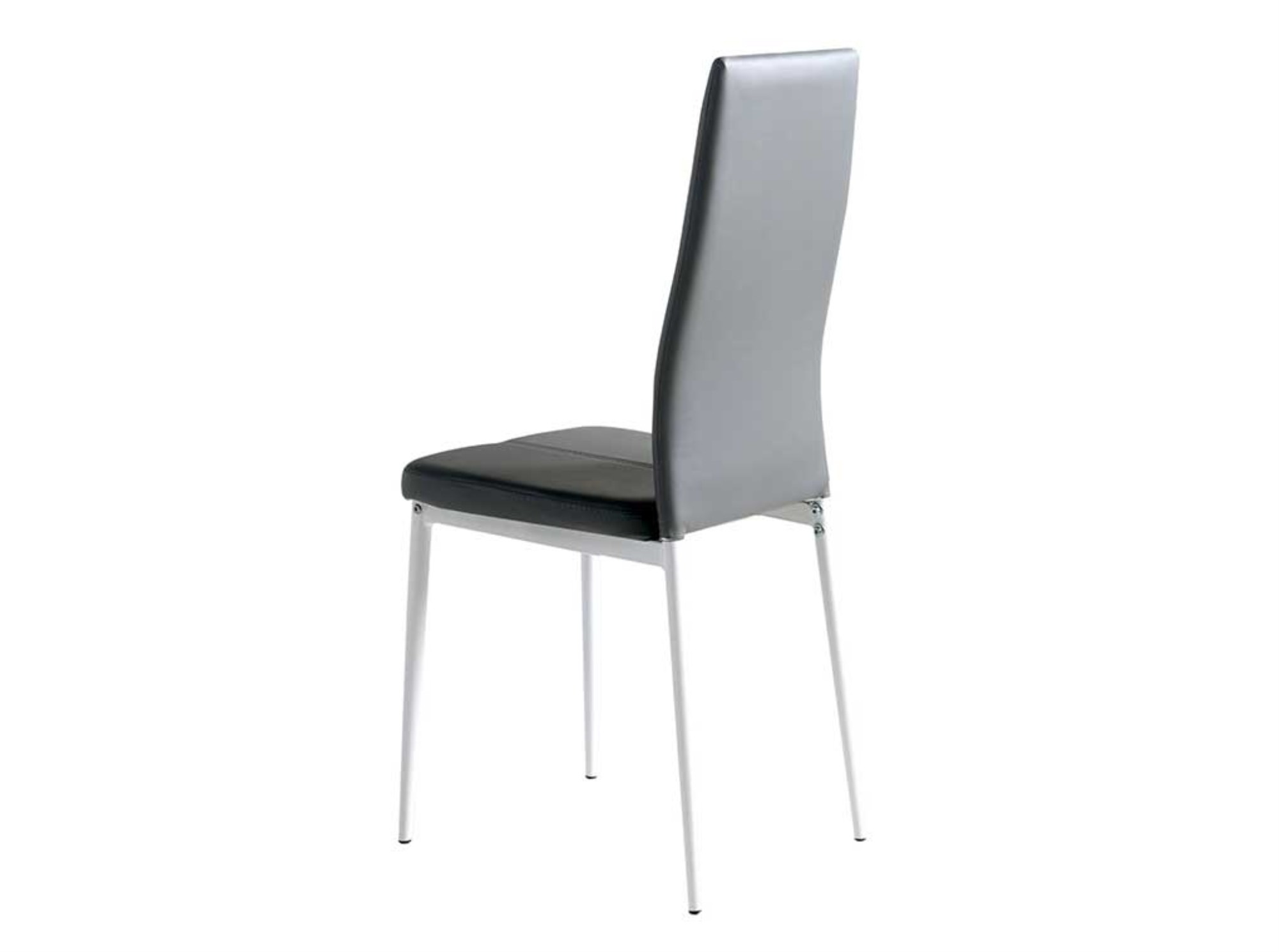 Momma Home - 4 X Chaise Luci En Simili-cuir Gris
