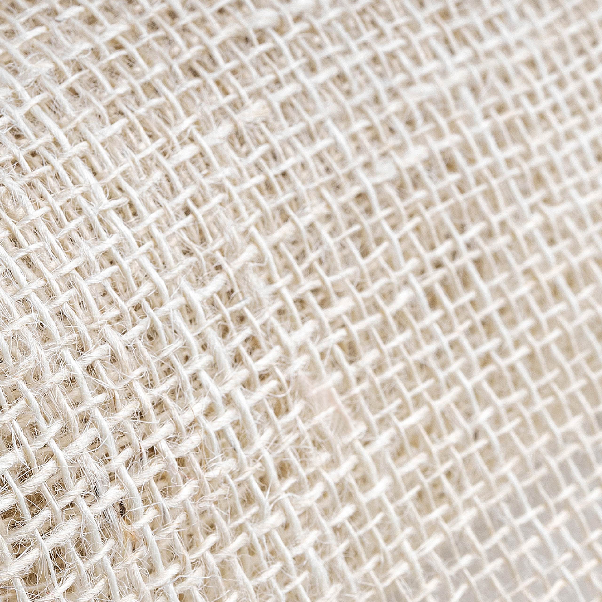 Creative Deco Ruban Chemin De Table Toile De Jute | 10cm X 10m Blanc | Décoration Mariage | Toile De Jute Rouleau