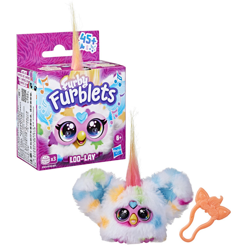 Furby Hfrg16135x0 Clip-On Plush Toy,N/A,6 Years And Above,Multi-Color