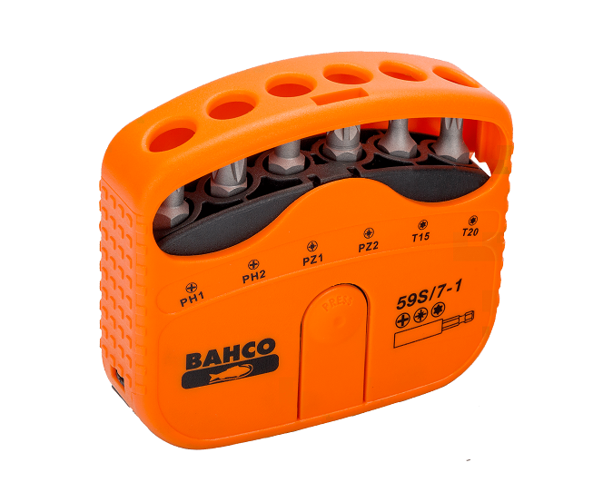 Jeu De 7 Pièces D'embouts 1/4 Pour Vis Phillips/pozidriv/torx 59s/7-1 Bahco
