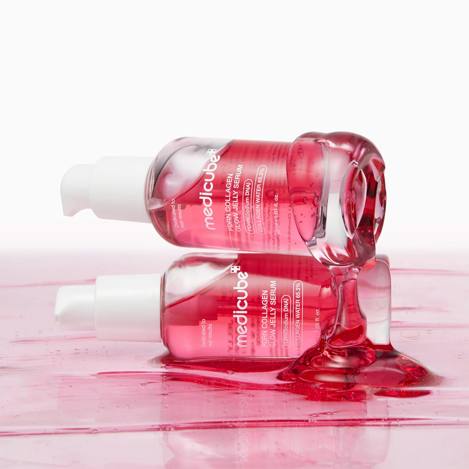 Textúra a balenie séra MEDICUBE PDRN Collagen Glow Jelly Serum