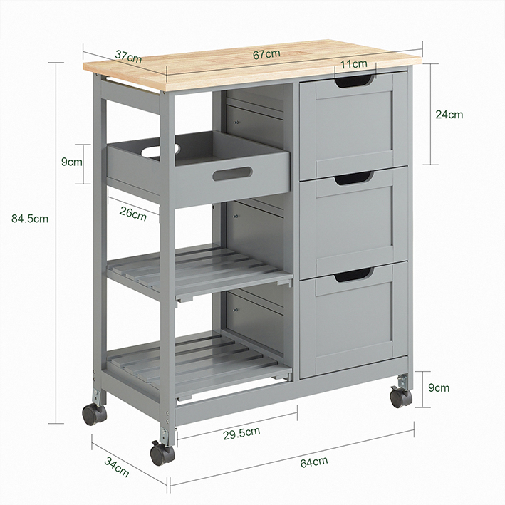 Desserte De Cuisine Roulante Fkw79-hg