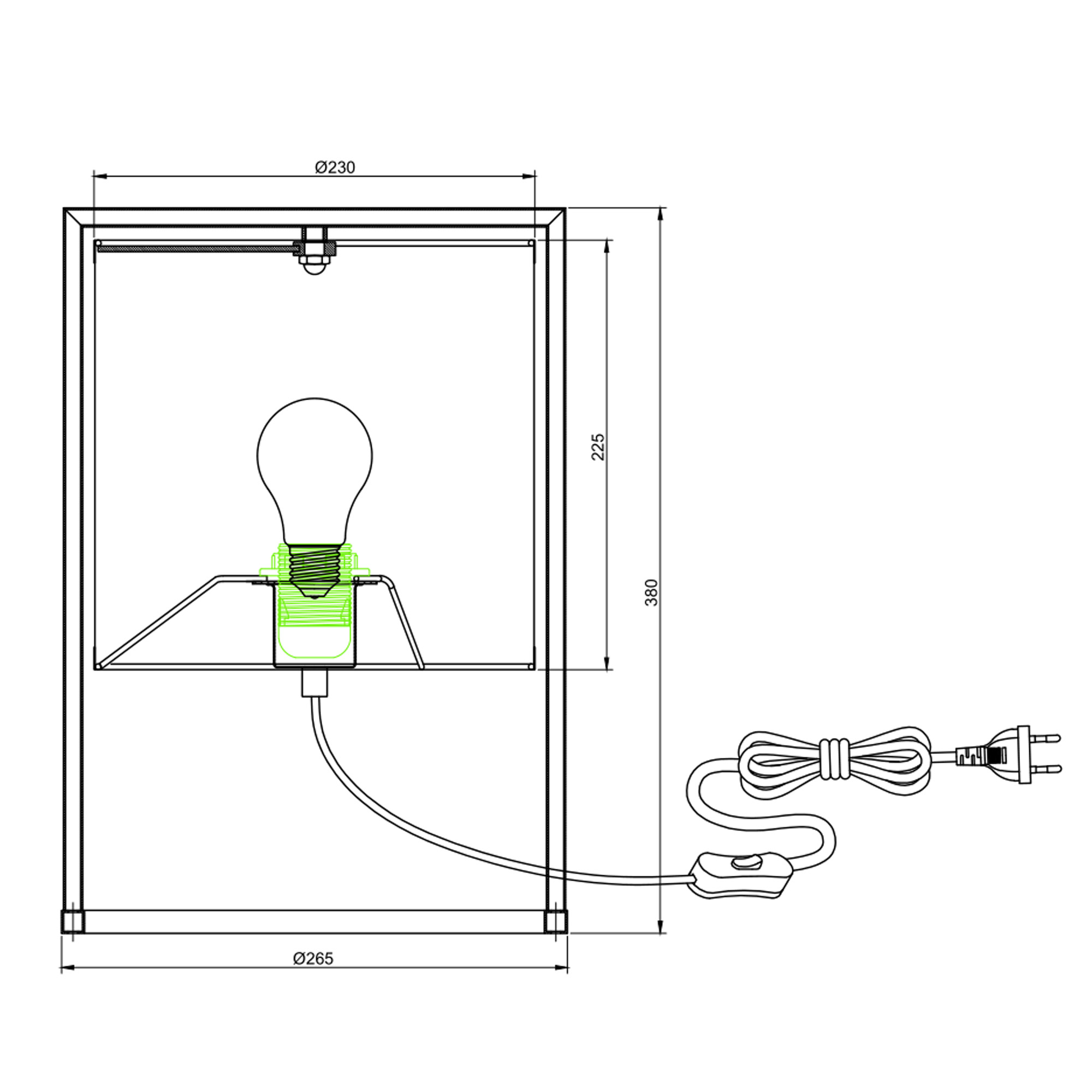 Lampe À Poser Ukara En Rotin Synthétique, Diamètre 38 Cm