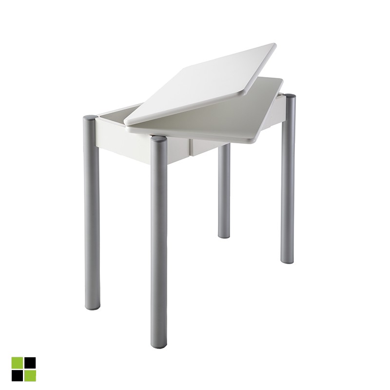 Momma Home - Table De Cuisine Ribeta En Mdf Stratifié Blanc
