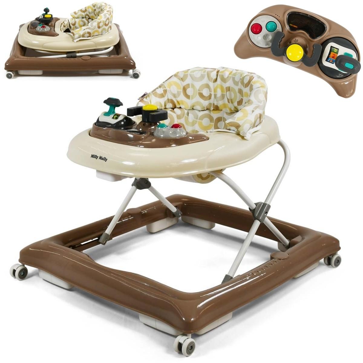 Trotteur Milly_mally Patrol Plateforme Réglable Mocca