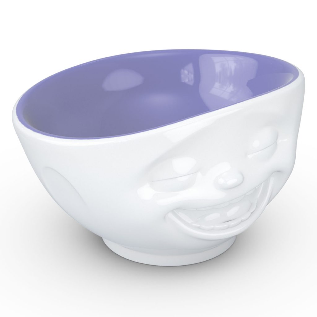 Bol 500ml En Porcelaine Humeur Du Matin Ahahah Tassen – Intérieur Violet Lavande