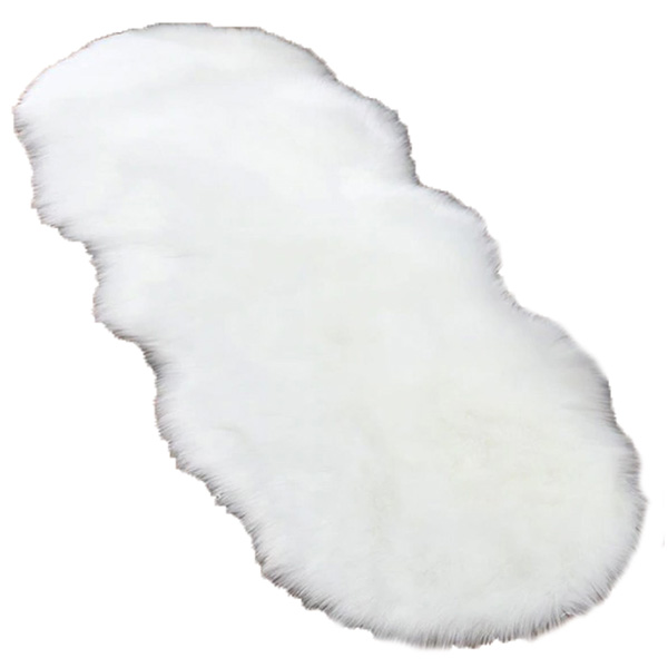 Faux Fur Rug (60cm x 1.8m) - White