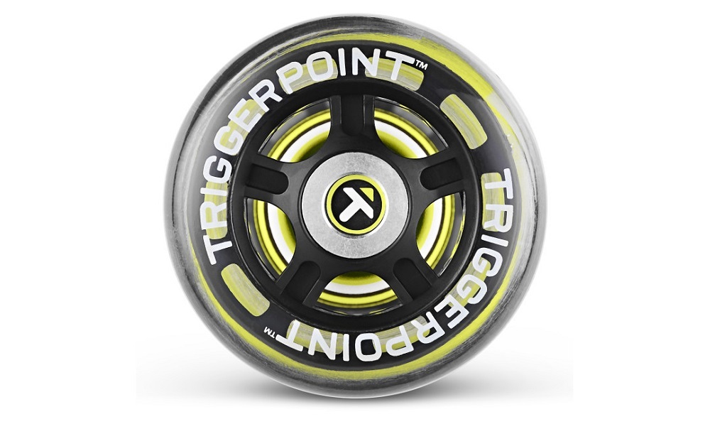 Массажный роллер ролик Nano LTE,  Trigger Point, 15 см, черный-зеленый-белый