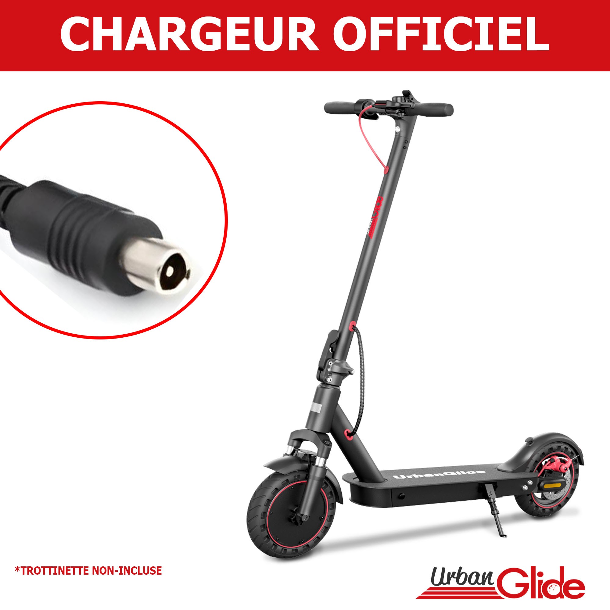 Chargeur 42V 1.5A Pour Trottinette électrique 36V - Compatible Batteries Lithium - Prise EU Incluse
