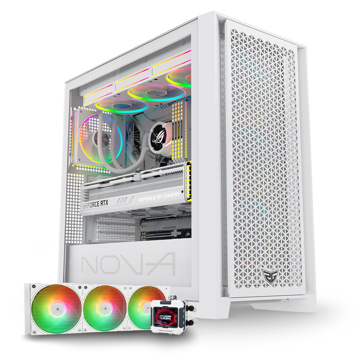 Pc Gaming PC Racing Sigma - Ryzen 7 7800X3D, RAM 32 GB, M.2 2 TB, RTX 5070, Refrigeración Liquida 360mm LCD, Windows 11 Pro, Wifi, PC Gamer