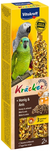 Bâtonnets Vitakraft Kracker Au Miel Pour Perroquets