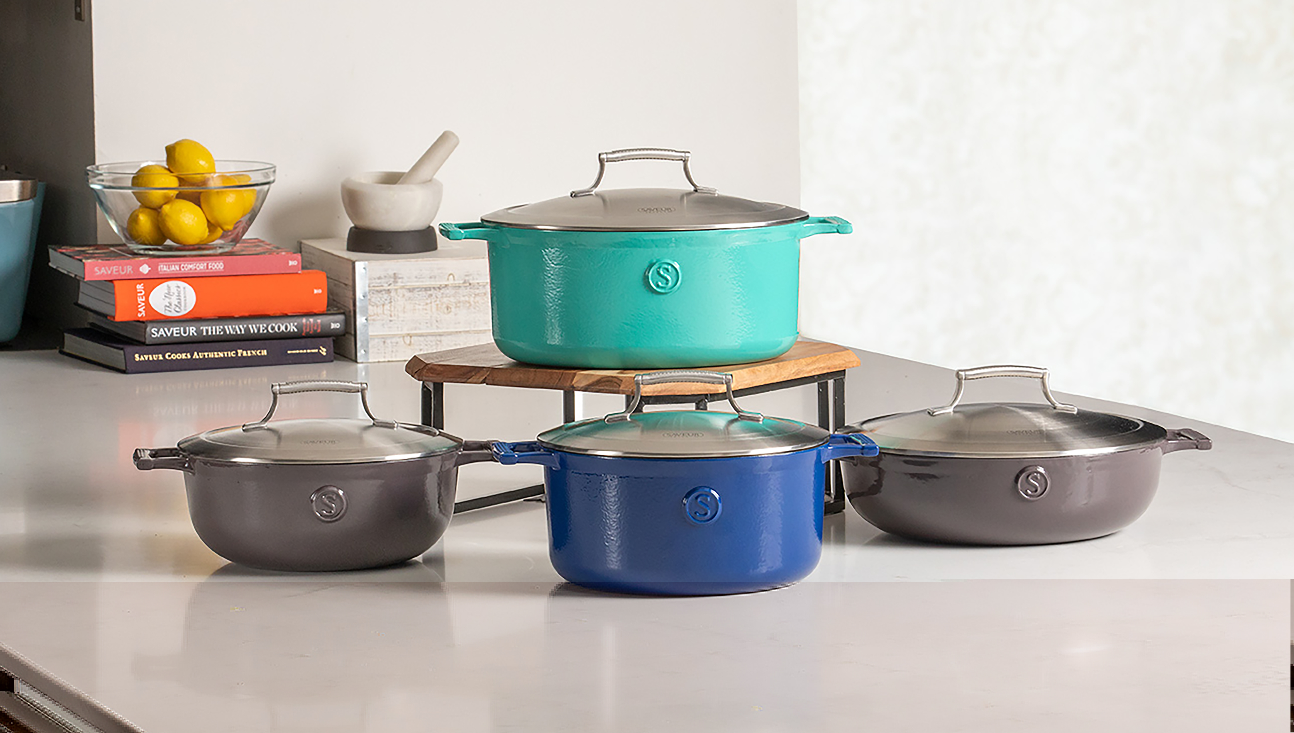 Saveur Selects - Série Voyage - Casserole Ovale 30 Cm - Induction - Garantie À Vie - Gris