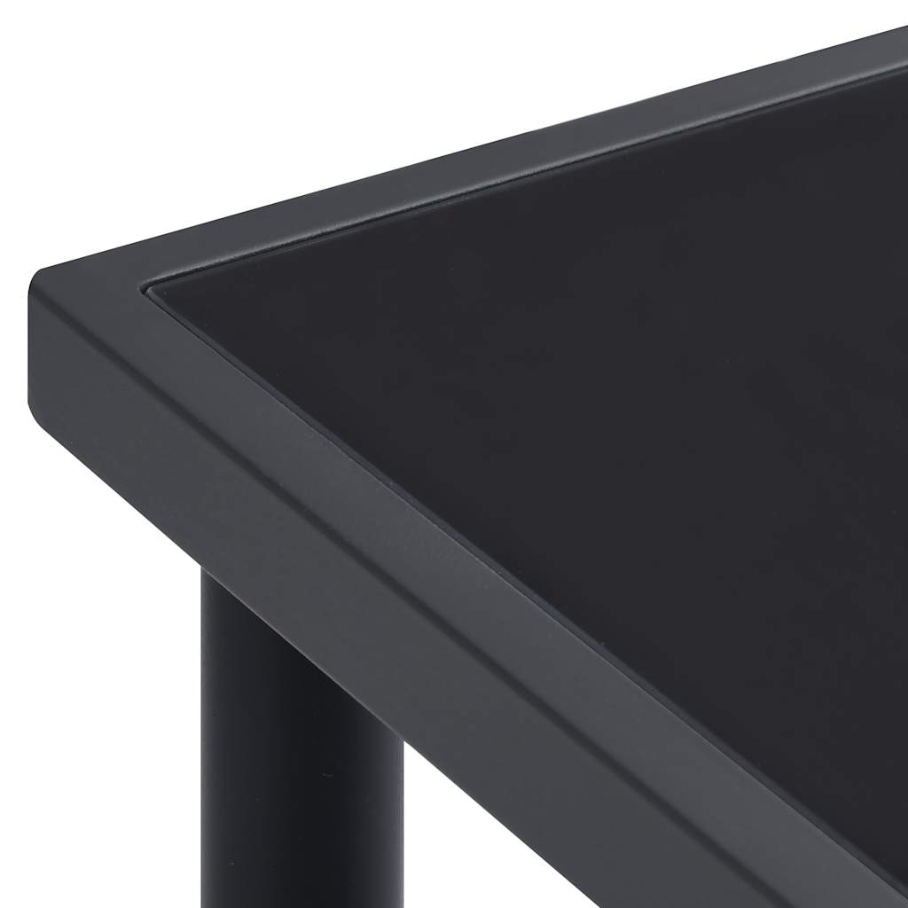 Table À Dîner D'extérieur Anthracite 190x90x74 Cm Acier
