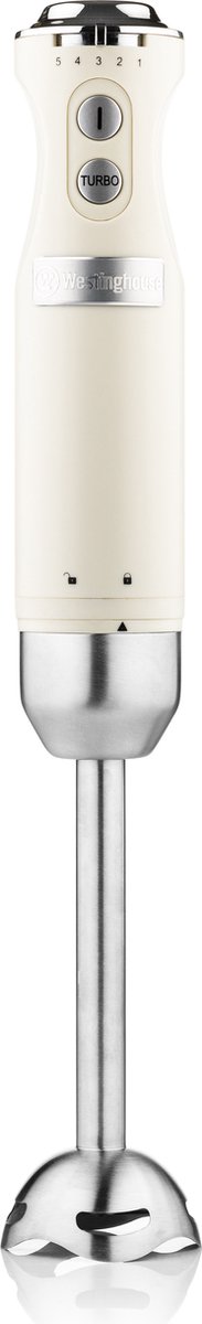 Westinghouse - Retro -  Grille Pain 4 Fentes  + Bouilloire 1,7 L - Mixeur Plongeant - Blanc