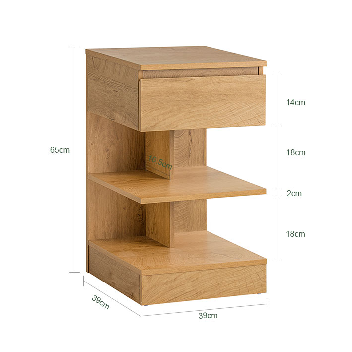 Table De Chevet Naturel Fbt49-n