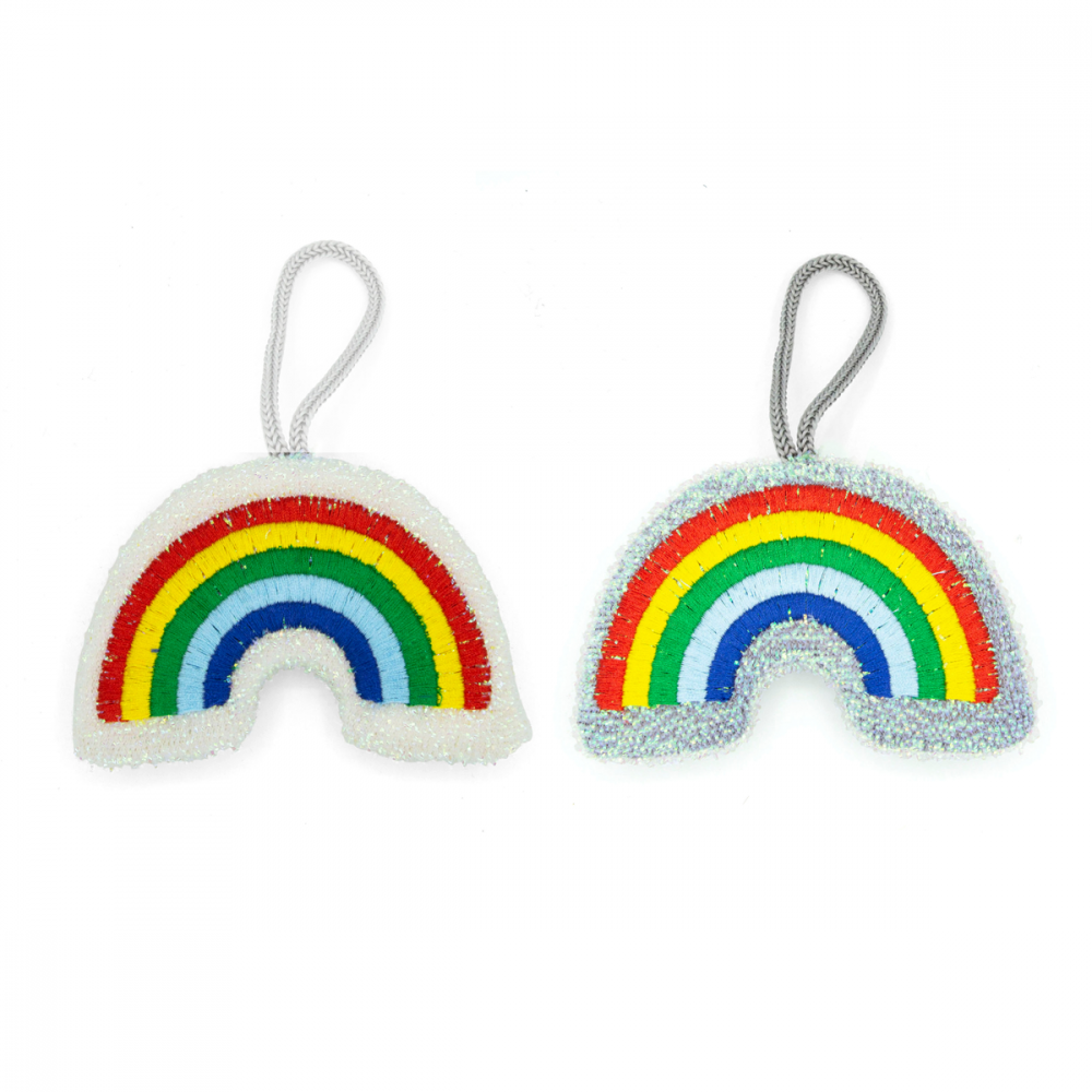Lot De 2 Éponges À Vaisselle Arc-en-ciel Kikkerland
