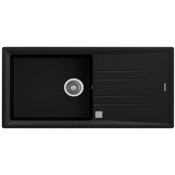 Teka Stone Einbauwaschbecken 60 Cm – Rechteckig, Bündig, Großes Becken Mit Stufe Für GN-Garbehälter, Perfekt Für Dampfgaren & Profi-Küchen